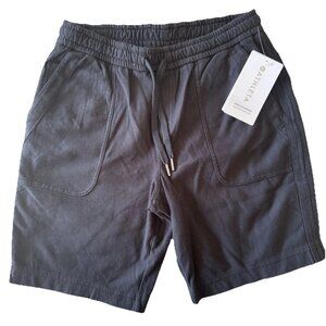 Athleta Farallon Bermuda Shorts Womens S Black Cotton Stretch Pull On Knit